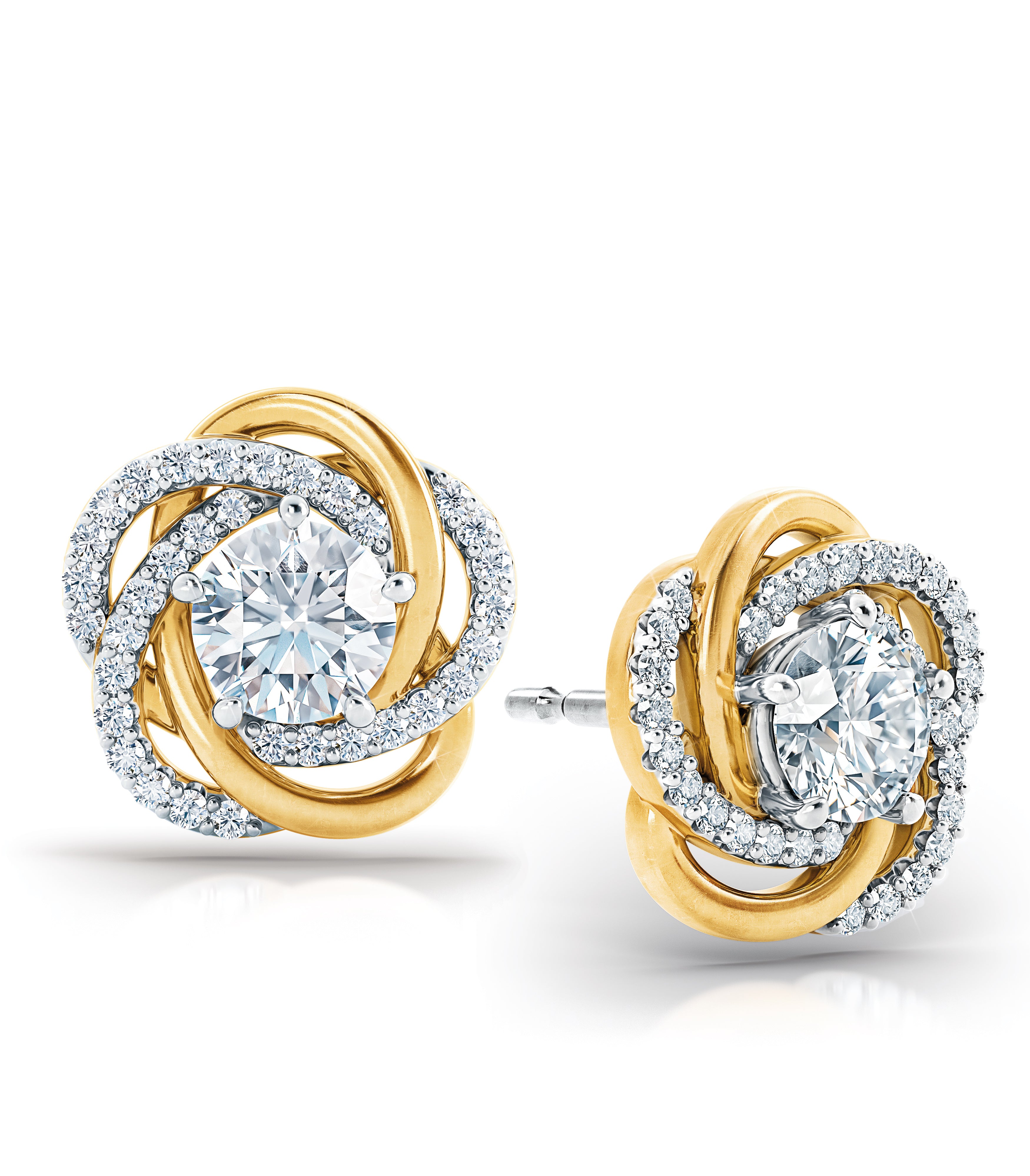 Pingente de nó de amor com brincos a condizer GRÁTIS