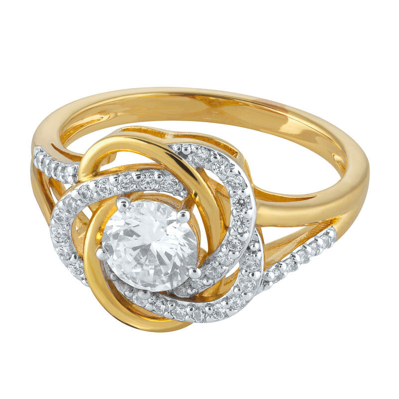 Anel com nó de amor